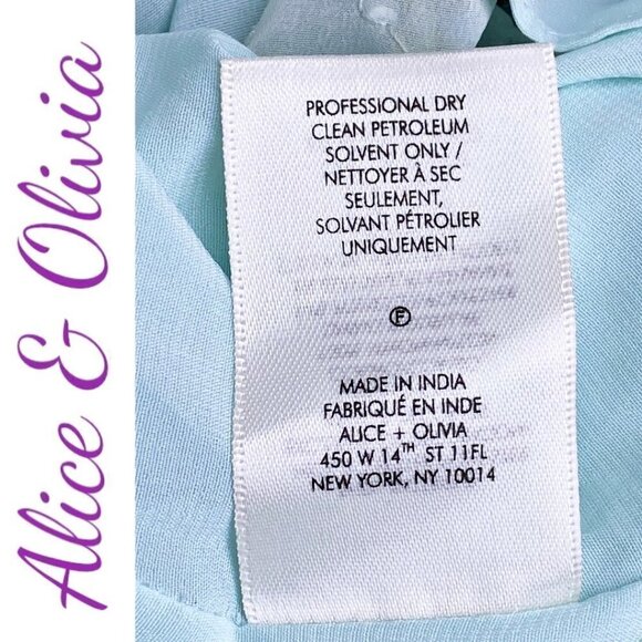 NWT ALICE & OLIVIA PALMIRA SEQUIN MINI COCKTAIL DRESS COQUETTE FAIRYCORE, SIZE 4 - Picture 11 of 12